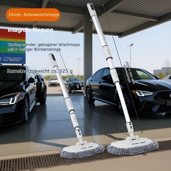 Adjustable Chenille Car Wash Mop - 3-Piece Soft Cleaning Brush Set for Vehicles