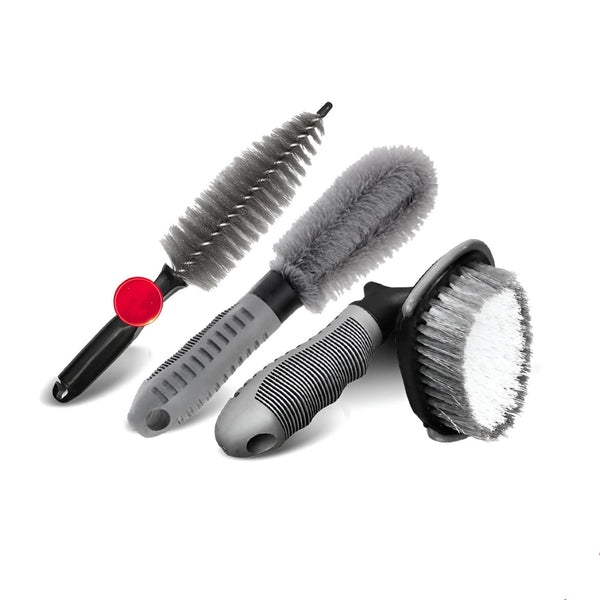 Car Tire & Rim Brush - Heavy-Duty Wheel Cleaning and Decontamination Tool