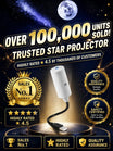 HD Galaxy Projector - 2M+ Lens for Vivid Moon & Galaxy Views