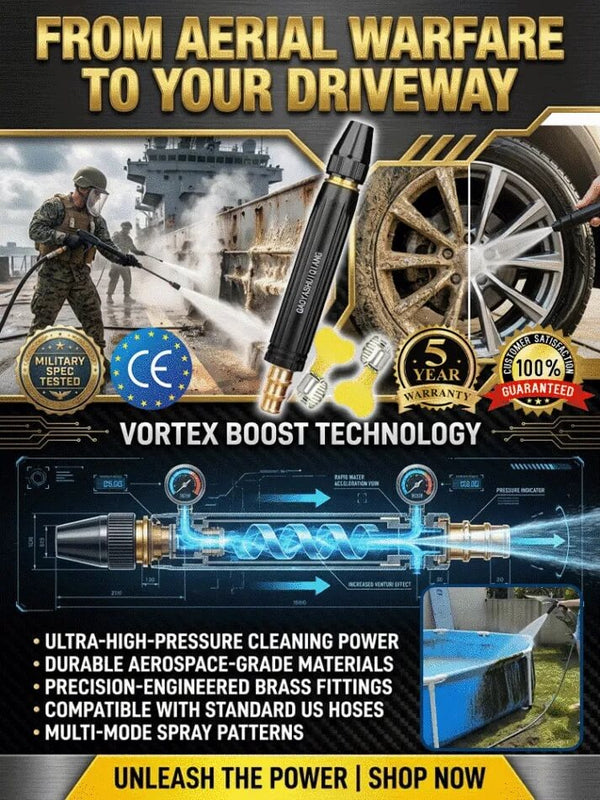 High-Pressure Water Gun - Manual Powerful Spray Cleaner for Deep Grime Removal