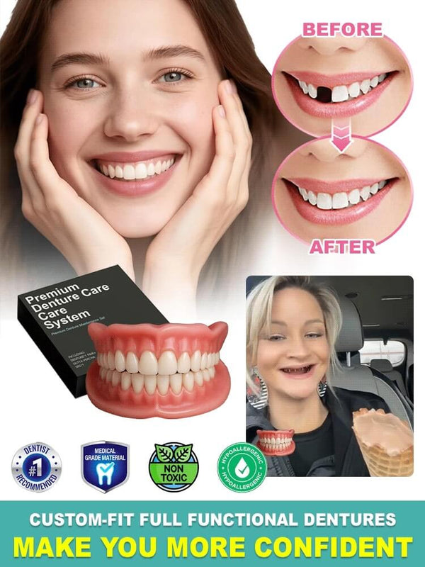 High-Quality Denture Set - Buy 1 Get 1 Free Comfortable Replacement Teeth Kit