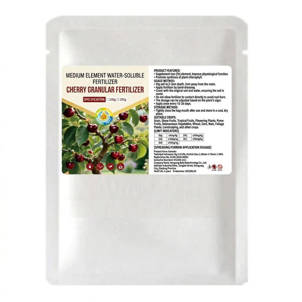 Organic Cherry Fertilizer - Growth-Promoting Plant Nutrient Formula for Healthier Trees & Higher Yields
