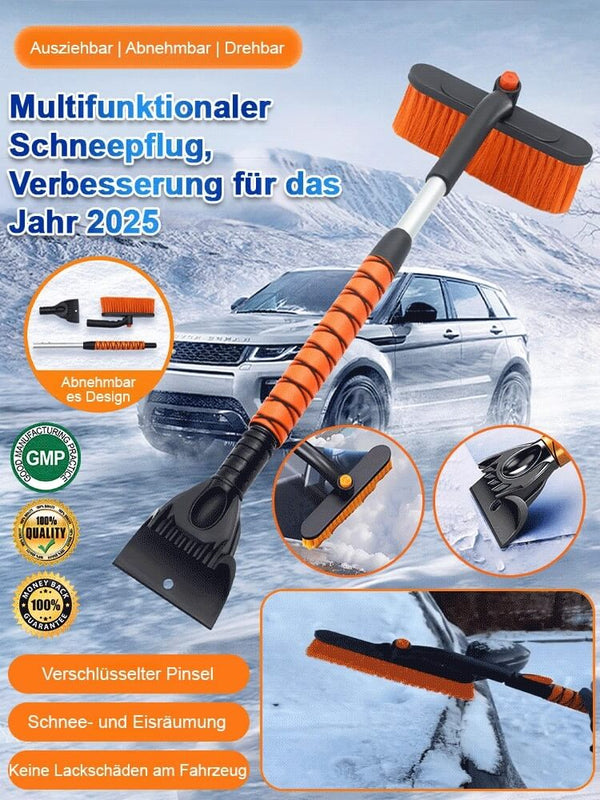 Portable Folding Snow Shovel - Compact Telescopic Winter Snow Removal Tool