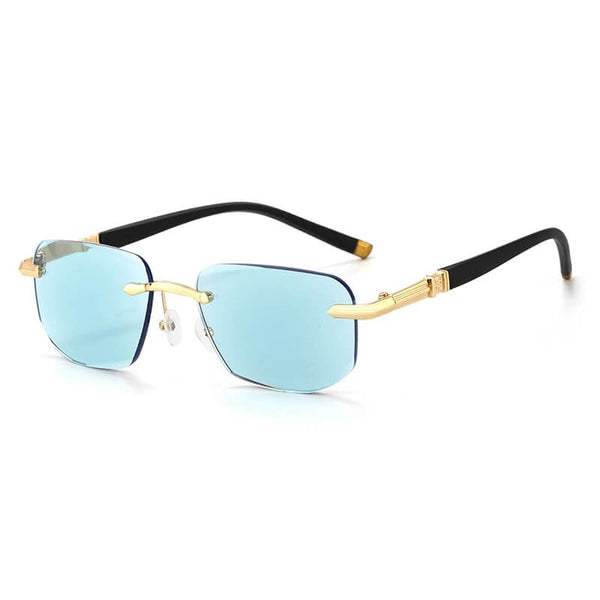 Rimless Diamond-Cut Reading Glasses - Lightweight Elegant Vision Eyewear