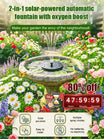 Solar Floating Fountain - Rainproof No-Electricity Garden Water Feature Pump