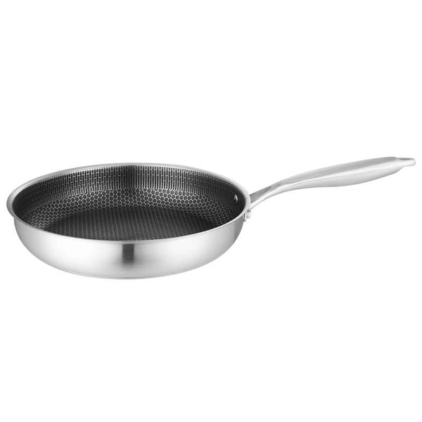 Stainless Steel Honeycomb Pan - Non-Stick Uncoated Cooking Frying Pan