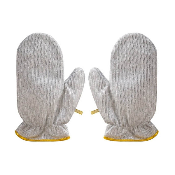 Waterproof and oil-proof dishwashing steel wool gloves