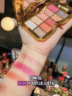 10-Color Glitter Eyeshadow Palette - Waterproof High-Pigment Makeup Set