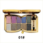 10-Color Glitter Eyeshadow Palette - Waterproof High-Pigment Makeup Set