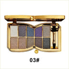 10-Color Glitter Eyeshadow Palette - Waterproof High-Pigment Makeup Set
