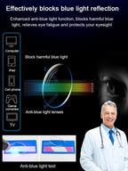 【100-700° Intelligent Focusing】Auto-Focus Blue Light Blocking Reading Glasses.