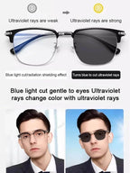 【100-700° Intelligent Focusing】Auto-Focus Blue Light Blocking Reading Glasses.