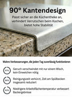 100% Titanium Cutting Board - Antibacterial Microplastic-Free Premium Kitchen Board