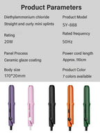 180°C Constant Temperature Hair Styler - Fast Heating Damage-Proof Styling Tool