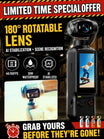 180° Rotating Lens Video Recorder - Portable Smart Outdoor Recording Camera