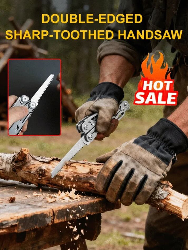 19-in-1 Multi-Tool - Pocket-Sized All-Purpose Outdoor Toolbox
