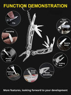 19-in-1 Multi-Tool - Pocket-Sized All-Purpose Outdoor Toolbox