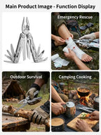 19-in-1 Multi-Tool - Pocket-Sized All-Purpose Outdoor Toolbox