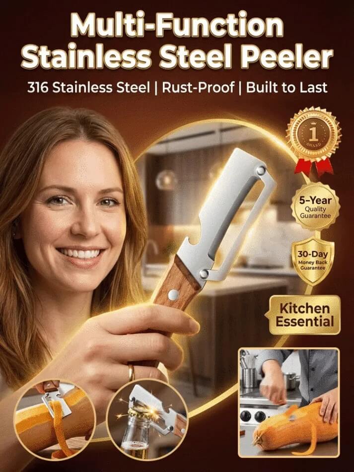 2-in-1 Peeler & Slicer - Sharp Kitchen Tool for Fast, Easy Food Prep