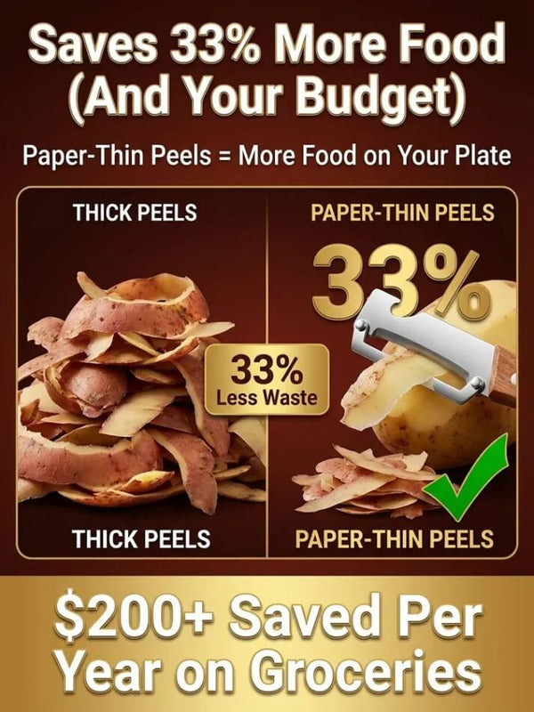 2-in-1 Peeler & Slicer - Sharp Kitchen Tool for Fast, Easy Food Prep