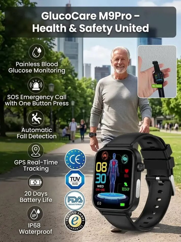 2026 Smart Health Watch - Painless Glucose Monitoring & Daily Health Tracking