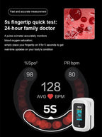 3-in-1 Health Monitor - Glucose, Blood Pressure & Pulse Oximeter