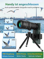 300X Mini Telescope with Night Vision - Professional Portable Camera Scope for Day & Night Viewing
