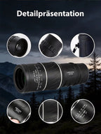 300X Mini Telescope with Night Vision - Professional Portable Camera Scope for Day & Night Viewing