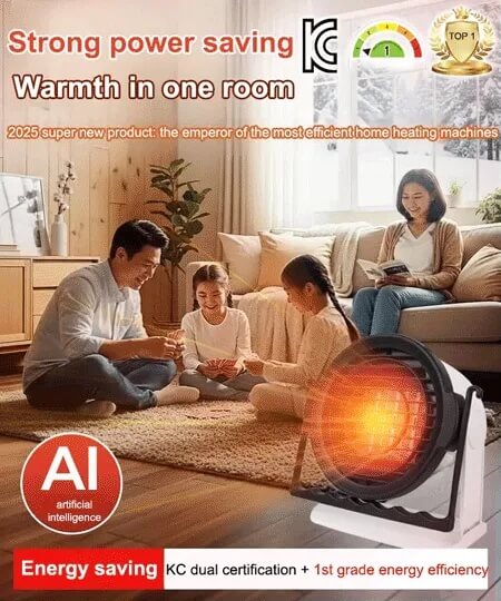 4-in-1 Electric Heater - Fast Heating Home Warmer for Extreme Cold Conditions