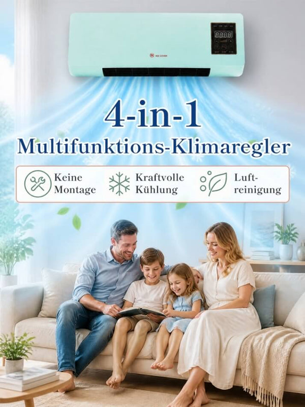 4-in-1 Multifunctional Climate Controller - Portable Heating, Cooling, Humidifying & Air Circulation System