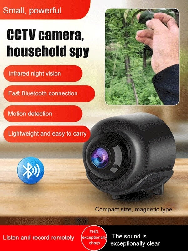 【4K Ultra HD Resolution】Adhesive, Installation-Free Home Security Camera.
