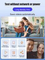 【4K Ultra HD Resolution】Adhesive, Installation-Free Home Security Camera.