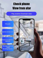 【4K Ultra HD Resolution】Adhesive, Installation-Free Home Security Camera.