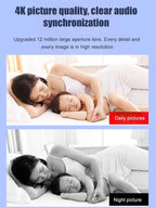【4K Ultra HD Resolution】Adhesive, Installation-Free Home Security Camera.