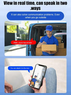 【4K Ultra HD Resolution】Adhesive, Installation-Free Home Security Camera.