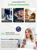4K Ultra HD Wireless Camera - Compact Cordless Remote Viewing Security Camera