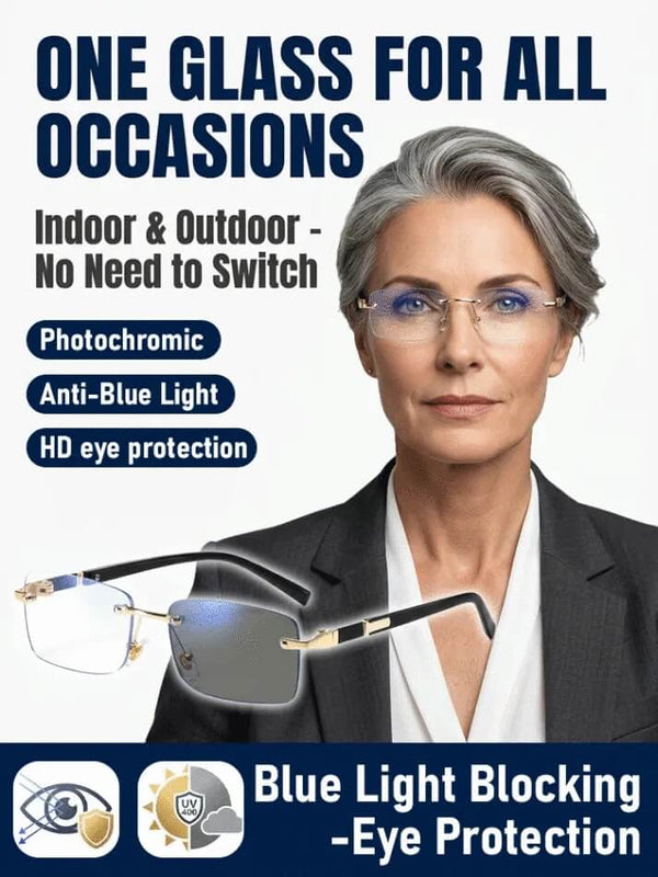 4K Vision Smart Glasses - Instant Near & Far Focus Without Switching Eyewear