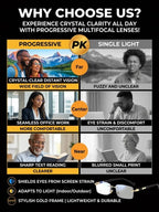 4K Vision Smart Glasses - Instant Near & Far Focus Without Switching Eyewear