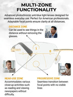 4K Vision Smart Glasses - Instant Near & Far Focus Without Switching Eyewear
