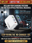 6-Port Fast Charging Adapter - Multi-Device Power Hub for Extended Battery Life