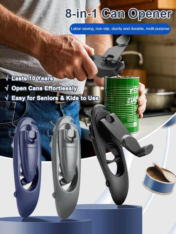 8-in-1 Can Opener - Multi-Function Kitchen Tool E0175