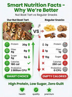 8 Premium Nut Boat Tart - Handmade Crispy Crust Traditional Botanical Vitality Snack