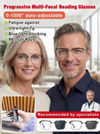Adaptive Blue Light Reading Glasses - Ultra-Light Auto-Adjusting Smart Vision Eyewear (0–1000°)