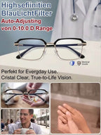 Adaptive Blue Light Reading Glasses - Ultra-Light Auto-Adjusting Smart Vision Eyewear (0–1000°)