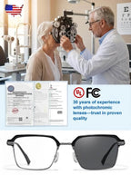 Adaptive Blue Light Reading Glasses - Ultra-Light Auto-Adjusting Smart Vision Eyewear (0–1000°)