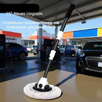 Adjustable Chenille Car Wash Mop - 3-Piece Soft Cleaning Brush Set for Vehicles