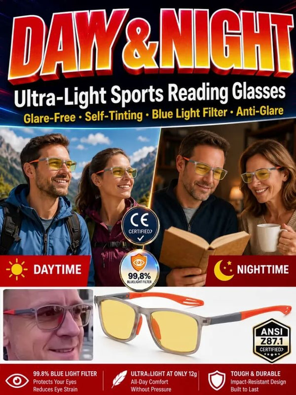 All-in-One Rimless Glasses - One Pair for Every Vision Need