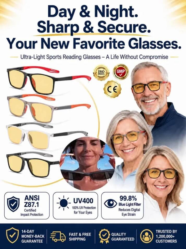 All-in-One Rimless Glasses - One Pair for Every Vision Need