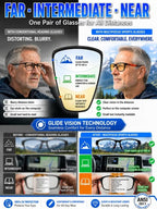 All-in-One Rimless Glasses - One Pair for Every Vision Need