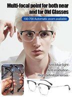 Auto-Zoom Blue Light Reading Glasses - Blocks 99.9% of Harmful Blue Light